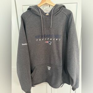 Reebok NFL Equipment New England Patriots Bill Belichick Dark Gray Men's Hoodie